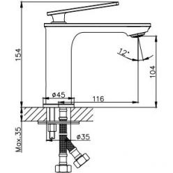 Смеситель для раковины Haiba HB10589