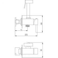 Душ гигиенический со смесителем Haiba HB5512-4