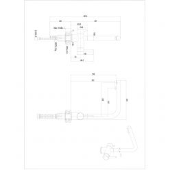 Смеситель для кухни с подключением фильтра питьевой воды Haiba HB70304-1