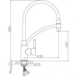 Смеситель для кухни Haiba HB73643-8