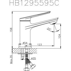 Смеситель для раковины Haiba HB10595