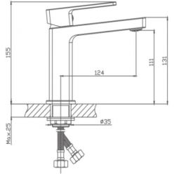 Смеситель для раковины Haiba HB10615