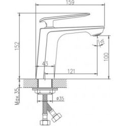 Смеситель для умывальника Haiba HB10548-8