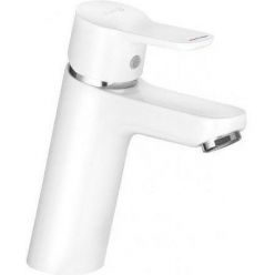 Однорычажный смеситель на умывальник белый Kludi Pure&Easy XL 100, 372929165