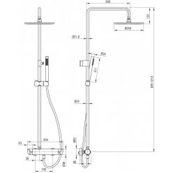 Смеситель напольный Deante ARNIKA BQA_017M хром