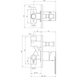 Смеситель для кухни Deante Salt BES_B630 хром-черный