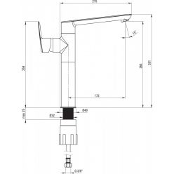 Смеситель для умывальника Deante Arnika Titanium BQA_D20M титан