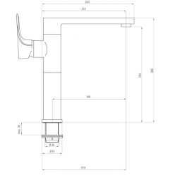 Смеситель для умывальника Deante Agawa BQG_020M