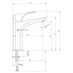 Смеситель для умывальника Deante Hiacynt BQH 020K