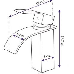 Смеситель Rea Falcon Crom Low BAT-00146