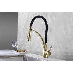 Смеситель кухонный Rea GASPAR BLACK / L. GOLD REA-B1019