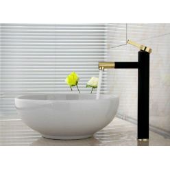 Высокий смеситель для раковины Rea SMART Black Gold REA-B7402