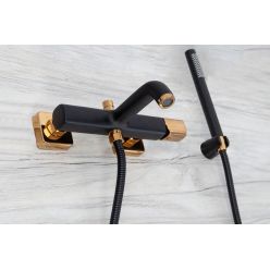 Смеситель для ванны Rea Salto Black Gold REA-B6352