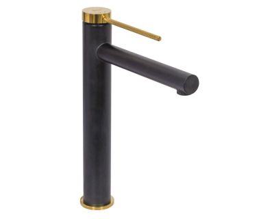 Смеситель Rea Grip Black Gold High REA-B9400