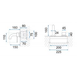 Смеситель скрытого монтажа Rea Lungo white + BOX REA-B9559