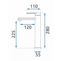 Смеситель Rea Buzz Black High REA-B6921