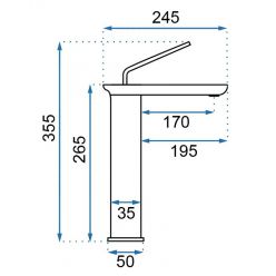 Смеситель REA MODO Black High REA-B5664