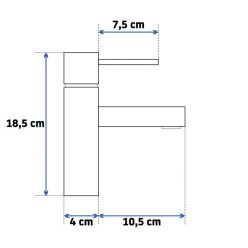 Смеситель Rea TESS Low Black Mat REA-B8881