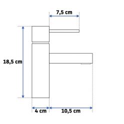 Смеситель Rea TESS Low Black Mat REA-B8881