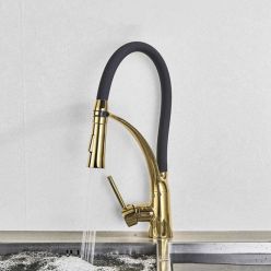 Смеситель кухонный Rea GASPAR BLACK / L. GOLD REA-B1019