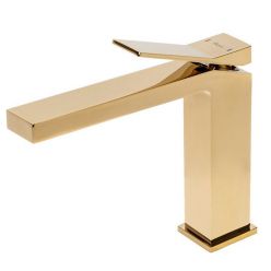 Смеситель для умывальника Rea Duet Gold Low REA-B4413