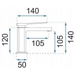 Смеситель Rea CREEK Black Gold Low REA-B8503