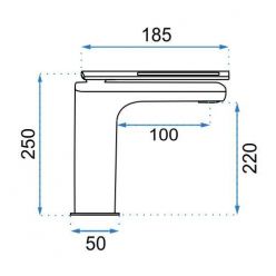 Смеситель Rea Soho Balck High REA-B8601