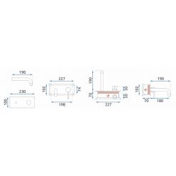 Смеситель скрытого монтажа Rea Viva Black + Box REA-B0231