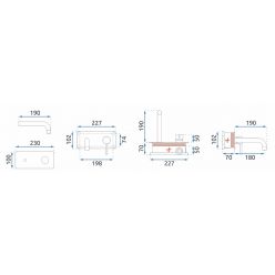 Смеситель скрытого монтажа Rea Viva Black + Box REA-B0231