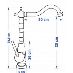 Смеситель Rea Bona Old Black High REA-B0183