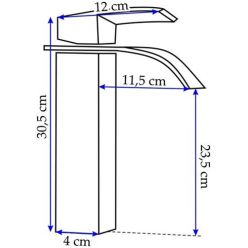 Смеситель Rea Falcon Chrom High BAT-00149