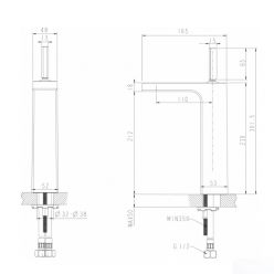 Смеситель для умывальника Bravat SPRING F179113C-A