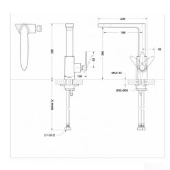 Смеситель для кухни Bravat Spring F779113C-1