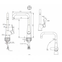 Смеситель для кухонной мойки Bravat ECO-K F7111147C