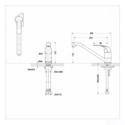 Смеситель для кухни Bravat Fit F7135188CP-RUS