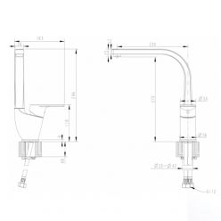 Смеситель для кухонной мойки Bravat LINE F75299C-2