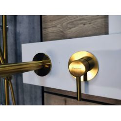 Смеситель Whitecross Y brushed gold Y1216GLB для раковины, цвет брашированное золото