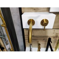 Смеситель Whitecross Y brushed gold Y1216GLB для раковины, цвет брашированное золото