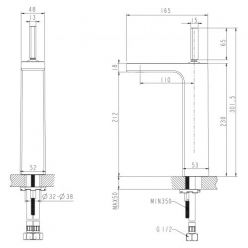 Смеситель для умывальника Bravat SPRING F179113C-A