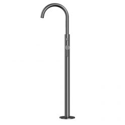 Смеситель Whitecross Y gunmetal Y1233GM для ванны, напольный, с душевым гарнитуром, цвет оружейная сталь