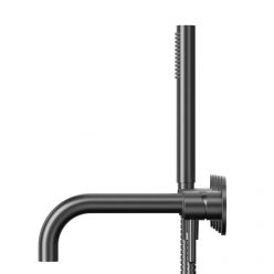 Смеситель Whitecross Y gunmetal Y1240GM для ванны, с душевым гарнитуром, цвет оружейная сталь