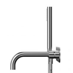 Смеситель Whitecross Y brushed nickel Y1240NIB для ванны, с душевым гарнитуром, цвет никель брашированный