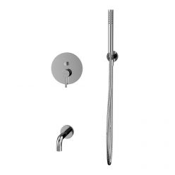 Смеситель Whitecross Y chrome YSET06CR для ванны, с душевым гарнитуром, цвет хром