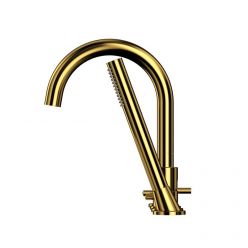 Смеситель Whitecross Y gold Y1232GL для ванны, с душевым гарнитуром, цвет золото