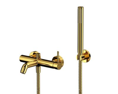 Смеситель Whitecross Y gold Y1231GL для ванны, с душевым гарнитуром, цвет золото