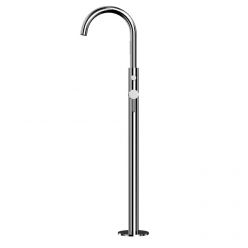 Смеситель Whitecross Y chrome Y1233CR для ванны, напольный, с душевым гарнитуром, цвет хром