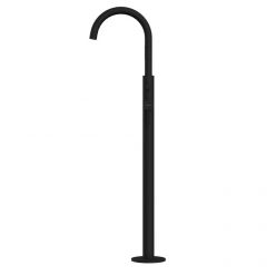 Смеситель Whitecross Y black Y1233BL для ванны, напольный, с душевым гарнитуром, цвет черный матовый Смеситель Whitecross Y black Y1233BL для ванны, напольный, с душевым гарнитуром, цвет черный матовый