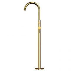 Смеситель Whitecross Y gold Y1233GL для ванны, напольный, с душевым гарнитуром, цвет золото