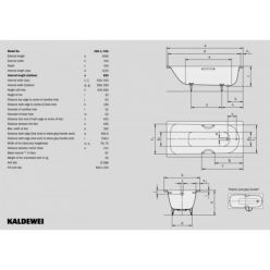 Стальная ванна Kaldewei Saniform Plus 140x70, 360-1 111500010001