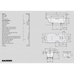 Стальная ванна Kaldewei Saniform Plus 160x75, 372-1 112500010001